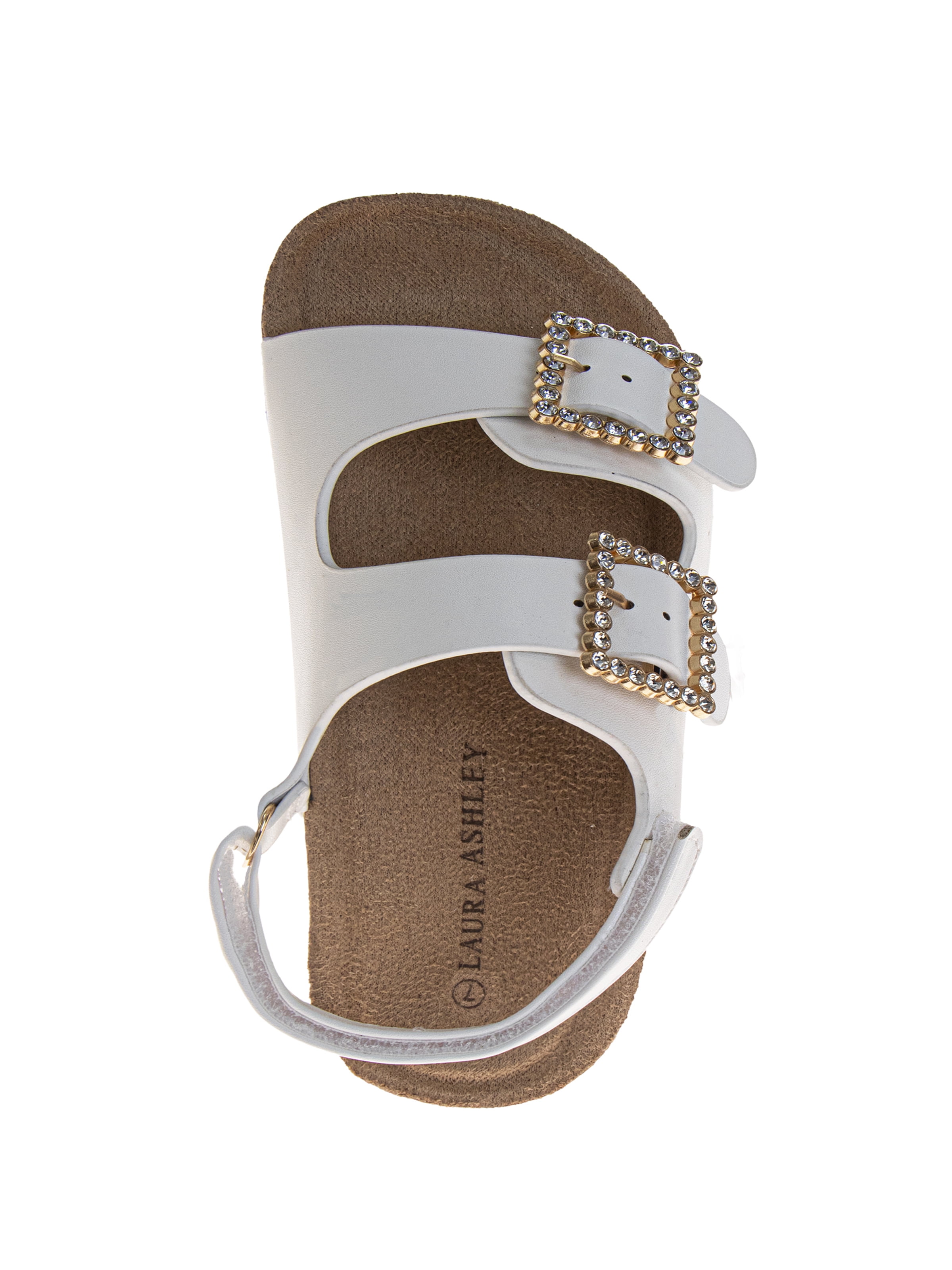 Laura Ashley Toddler Girls Double Buckle Embellish Sandals