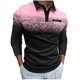 thumbnail image 2 of Blusa y camisa de manga larga con cuello vuelto para hombre, informal, estampada, con botones, de poliéster, 2 of 6
