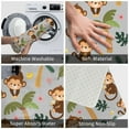 thumbnail image 4 of Fotbe Extra Durable Door Mat - Dirt Trapping Outdoor Welcome Mats - Non-Slip Outdoor Door Mats - Low Profile Front Door Mat - Indoor (16" x 24", Monkeys Swinging from Palms ), 4 of 9