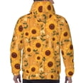 thumbnail image 7 of Daiia Modern Wood Grain Sunflower for Men's Fashion Hoodies & Sweatshirts with Kangaroo Pocket Hooded Sweatshirt Breathable & Moisture Wicking-4X-Large, 7 of 7