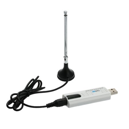 Tv Tuner Radio Digital DVBT2 USB TV Stick Tuner USB2.0 HDTV Receiver with Antenna Remote Control for DVB-T2 / DVB-C / FM / DAB ()