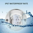 thumbnail image 2 of 2x Round Marine Boat LED Stern Lights White Cabin Deck Courtesy Light Waterproof, 2 of 9