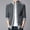 Dark Gray, variant on Blousse for Men Winter Turtleneck Long Sleeve Knitting Cardigan Zipper Sweater Coats