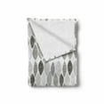 thumbnail image 2 of Leaf Soft Flannel Fleece Throw Blanket, Woodland Forest Pattern with Abstract Leaves Sketch Art Style, Cozy Plush for Indoor and Outdoor Use, 60" x 80", Charcoal Grey Pale Grey, by Ambesonne, 2 of 6