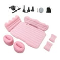 thumbnail image 3 of Colchón inflable para coche, cama para asiento trasero, asiento trasero portátil, cama para dormir para automóvil, SUV, viaje por carretera y Camping Rosa, 3 of 8