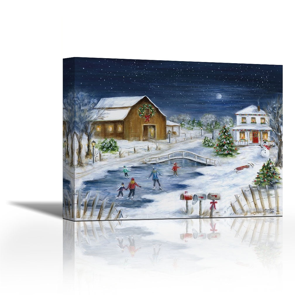 Winter Wonderland Wall Murals Winter Wonderland Contemporary Fine Art Giclee on Canvas Winter Wonderland Wall Murals Winter Wonderland Contemporary Fine Art Giclee on Canvas