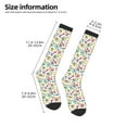 thumbnail image 4 of Fotbe Cartoon Labrador Retriever print Women's Men's Novelty Crew Socks Cotton Socks Knee High Socks for Walking,Running,Nurses,Pregnancy, 4 of 8