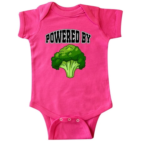 

Inktastic Powered by Broccoli Gift Baby Boy or Baby Girl Bodysuit