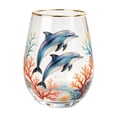 thumbnail image 2 of Artisanal Blue Ringed Octopus Glassware Handcrafted Stemless Wine Glass with 3D Tentacles, Marine Animal Bar Glass for Coastal Home Decor, One Size, 2 of 8
