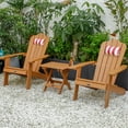 thumbnail image 6 of CRO Decor Adirondack Chair with Cup Holder and Fade-Resistant Plastic Wood-Brown, 6 of 14