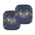 thumbnail image 2 of Yuyamidu Bee Car Window Sun Shades Front Windshield Cover Decorative Accessories 2 Pack Flower Car Front Window Shades Universal Fit Most Car SUV Van, 2 of 5
