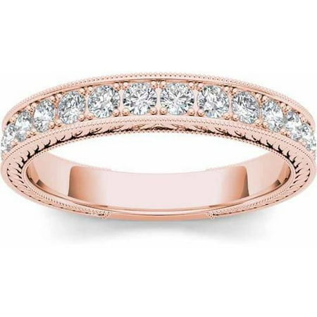 Imperial 1/2 Carat T.W. Diamond 14kt Rose Gold Wedding Band