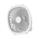 thumbnail image 2 of Ventiladores de escritorio 3 velocidades USB recargable portátil de o colgante silencioso ventilador de refrigeración de mesa personal para el hogar, sala de estudio, interior Blanco Gloria Abanico portátil, 2 of 9