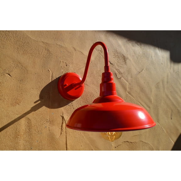 Y-Decor Lora 1 Light Outdoor Wall Light in Red