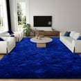 thumbnail image 4 of Conbriboy Rugs For Living Room 8x10ft Shaggy Living Room Plush Rug Bright Blue Carpet For Living Room Bedroom Dining Room Office Home Decor, 4 of 10