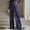 Navy, variant on Pants For Women Retro Polka Dot Wide Leg Pants High Waist Casual Summer Daily Trousers White XXL