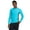 Aqua Blue/Grey, variant on Men’s L/S UPF 50+ Sport Fit Rash Guard, Crew Neck, Long Sleeve, Athletic (Men’s)