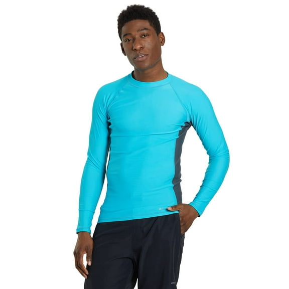 Sporti Men’s L/S UPF 50 Sport Fit Rash Guard, Crew Neck, Long Sleeve, Athletic (Men’s)