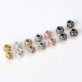 thumbnail image 4 of U8MO 10pcs Round Crystal Ball Gold/Silver 8mm 10mm 12mm Metal Loose Spacer Beads-Rose Gold-8mm, 4 of 5