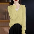 ATOYSOY Womens V Neck Button Down Knit Cardigan Honeycomb Textured Long ...