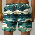 thumbnail image 4 of guisaled Swim Shorts For Men Mens Swim Shorts Quick Dry Elastic Waisted Swim Trunks Summer 7 Inch Beach Shorts Loose Fit Hawaii Graphic Boardshorts, 4 of 6