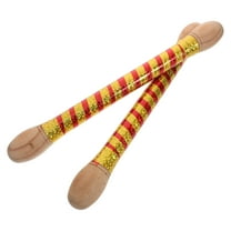 WORGEOUS 2 Pcs Dandiya Sticks for Garba Air Drumsticks Adults Student Toddler