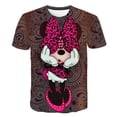 thumbnail image 2 of Camiseta niños verano Disney Mickey Mouse dibujos animados Anime 3D estampado niñas ropa manga corta Streetwear niños camisetas 14T Gao Jinjia LED, 2 of 2