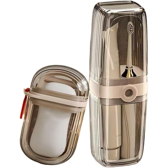 Travel Toothbrush Case, Clear Leakproof, Portable Holder for Camping Travel Gym