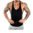 thumbnail image 2 of Men‘s Stringer Muscle Bodybuilding Shirt Tank Top Black XL, 2 of 6