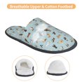 thumbnail image 3 of Fotbe Cartoon Doodle Puppy Pantuflas Peludas para Mujer con Estampado, Zapatillas de Peluche, Zapatos de Invierno para Casa, Uso Interior y Exterior-Large, 3 of 8