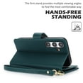 thumbnail image 2 of TECH CIRCLE For Galaxy S24 Wallet Case with Card Holder,PU Leather Flip Folio Shell Magnetic Closure Wrist Strap Kickstand Shockproof Protective Cover for Samsung Galaxy S24 6.1" 2024,Green, 2 of 6