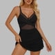 thumbnail image 1 of Traje de baño de una pieza para mujer, traje de baño de bikini de malla con tirantes sin espalda de color liso para mujer, traje de baño de moda playera para mujer, trajes de baño de una pieza para mu, 1 of 8