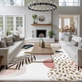 thumbnail image 5 of Pink Boho Area Rug 5x7 Washable Rug Non Slip Vintage Ethnic Tribe Modern Abstract Art Large Area Rug Soft Stainresistant Indoor Floor Carpet for Living Room Bedroom Home Office Dining Room Nursery, 5 of 7