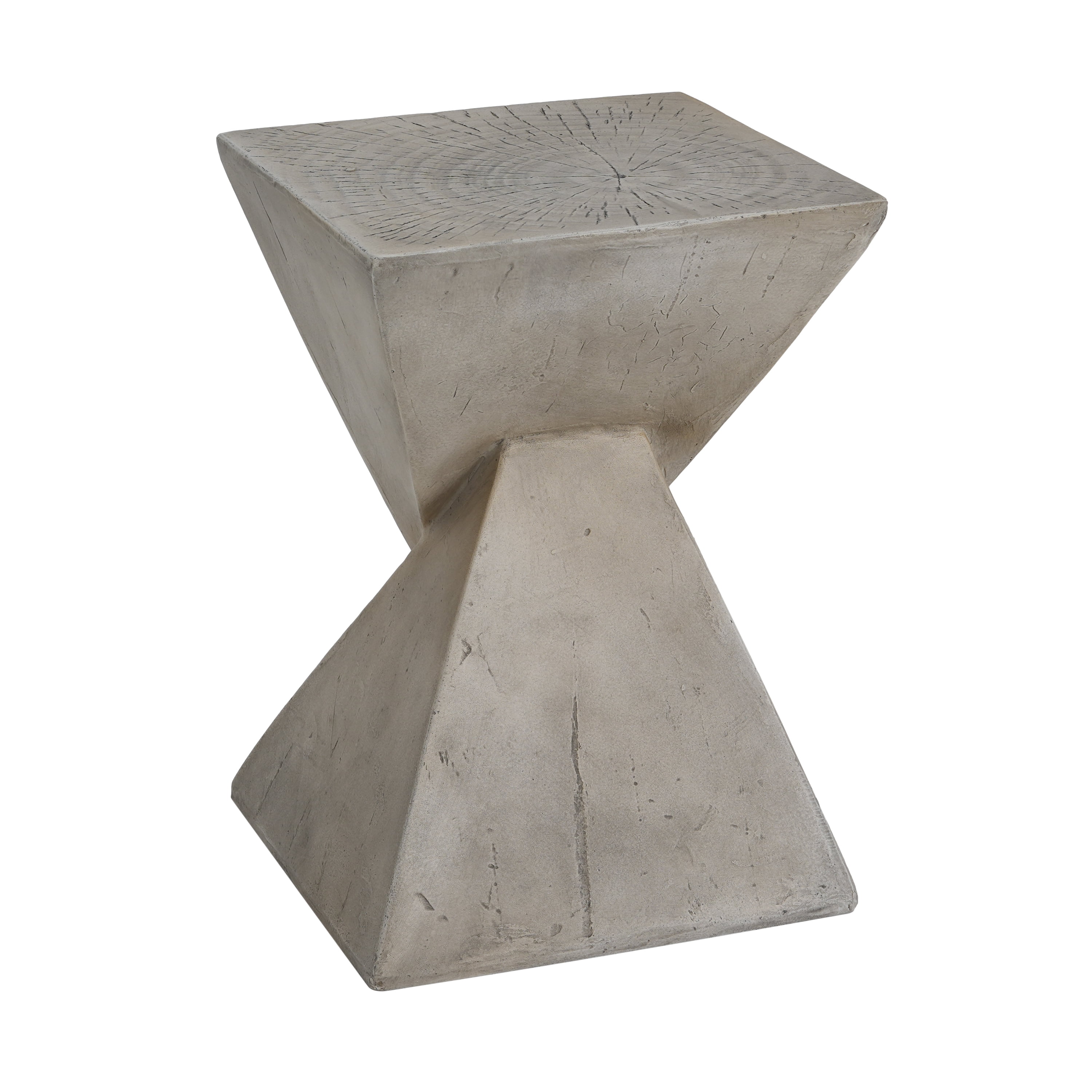 Euroco TESS Modern Side Table – Stylish Cent Table Compatible with Living Room, Bedroom, or Office – Versatile Home Furniture with Design and Sturdy Construction,Light gray Color