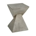 thumbnail image 7 of LUFTUT 18" Modern Hourglass Side Table, Geometric End Table for Living Room, Bedroom & Patio, Versatile Accent Table, Light Grey Finish, 7 of 7