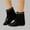 #140-Black, variant on Women's Fashion Ankle Boots - Chunky Heel Winter Tassel Design Slip-On Shaft Booties for Casual Chic Outfit Essentials