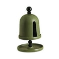 thumbnail image 3 of deevoka Facial Towel Box, Paper Dispenser with Palette, Freestanding Tissue Case, Napkin Green, 3 of 9