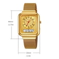 thumbnail image 3 of Reloj Electrónico Digital con Pulsera de Malla de Acero, Reloj Deportivo Casual Impermeable para Adolescentes y Adultos, Resistencia al Agua de 30M, Diseño Delgado y Ligero, 3 of 9