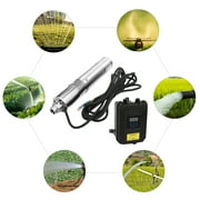 Miumaeov 3 DC 24V Screw Solar Power Water Deep Well Pump with MPPT Controller 210W Submersible Borehole Solar Water Pump 304 Stainless Steel for Farm Ranch Garden Irrigation