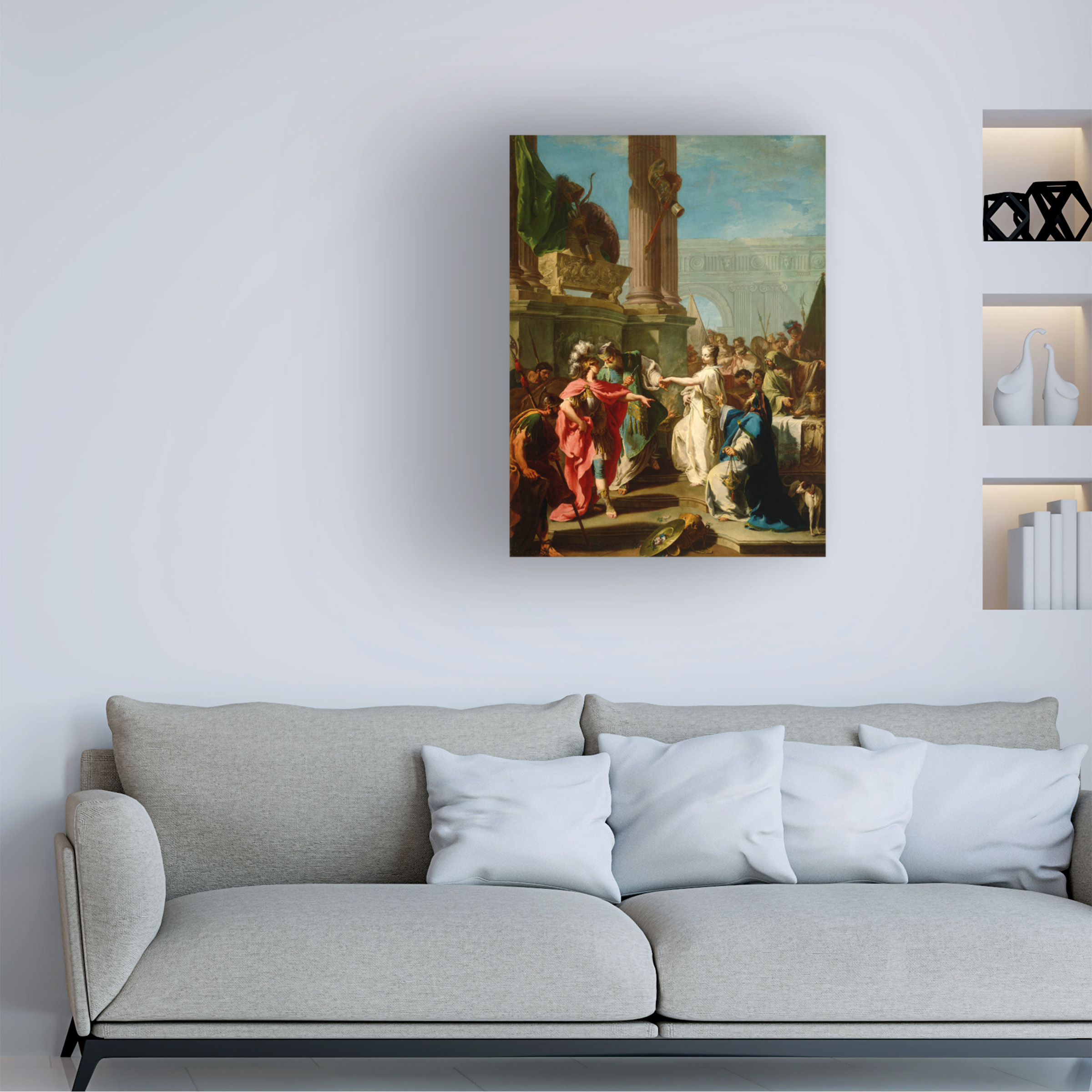 Pittoni 'The Sacrifice of Polyxena' Canvas Art