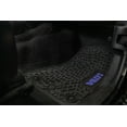 thumbnail image 3 of Flextread Floor Mats for 18-24 Jeep Wrangler JL, Gladiator & 4xe - Mopar Licensed Factory Fit - Black w/ Purple Willys Insert - 100% Made in USA, 3 of 5