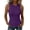 Purple, variant on Ribbed Tank Tops for Women Sleeveless Crewneck Slim Fitted Stretchy Shirts Summer Basic Shirts Going Out Tops 2026