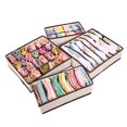 thumbnail image 2 of OUNONA  4 Pcs Organizer for Underwear Dresser Drawer Organizers Clothing Fabric Bins Beige, 2 of 8