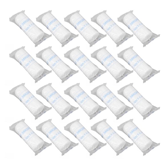 Gauze Bandage Roll, Soft Absorption Gauze Wrap 20pcs Wound Care For Feet
