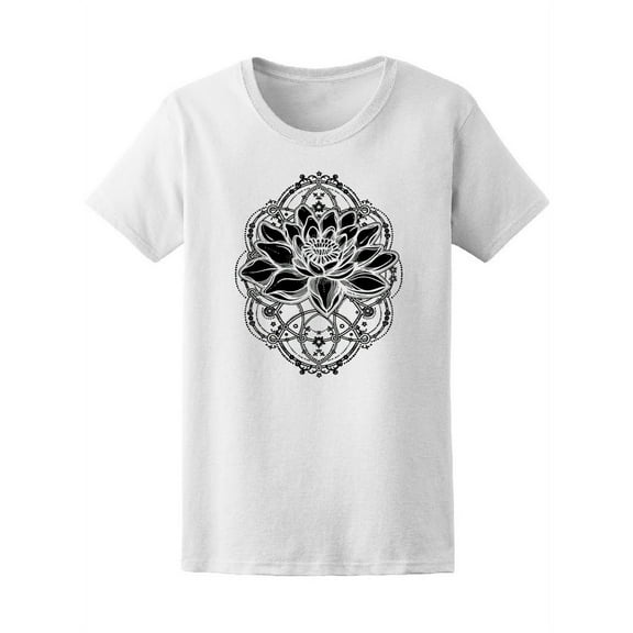 Boho Lotus Beatiful Flower Tee Women's -Image by Shutterstock