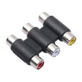 thumbnail image 3 of Deyuer 3 RCA AV Audio Video Female to Female Coupler Adapter Extension Cable Component, 3 of 6