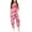 Hot Pink, variant on Girls' Casual Sleeveless Jumpsuits Summer Rompers For Girls Loose Rompers Bowknot Cute Outfits For Girls