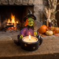 thumbnail image 5 of Witch Halloween Decorations with Skull Candle Holder, Spooky Halloween Table Decor for Party Centerpiece, Halloween Party Decorations for Home Gift, 5 of 6