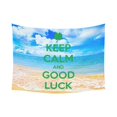 thumbnail image 2 of CADecor Blue Beach Scenery Clover Luck Wall Tapestry Wall Hanging Wall Art Home Decor 60x80 inches, 2 of 2