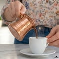 thumbnail image 2 of Hakan Turkish Coffee Pot, Stove Top Coffee Maker with Handcrafted Copper Material, 13.2 Oz (390 cc), 2 of 9